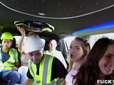 Limousine fuck with Ashley Adams, Jane Wilde, Ryan Conner, Benny Rodriguez and Oliver Flynn
